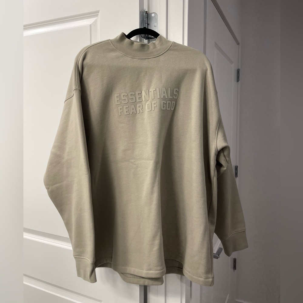 Fear of God Essentials logo print crew neck sweatshirt